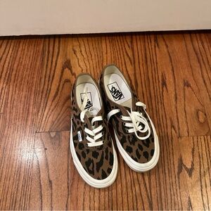 Vans Brown Leopard Sneakers